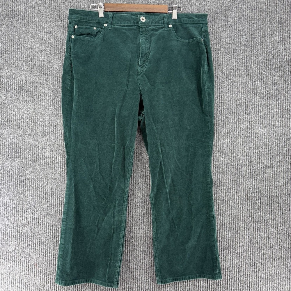 Vineyard Vines Martha's Vineyard green stretch corduroy pants mens 35 *read*